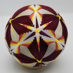 Temari“8 Ayame”Ashland Enji Flower Temari Temari Temari 第1張的照片