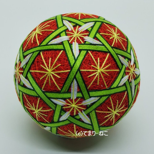 手毬 手鞠 てまり クリスマス刺繍 No.27 ハンドメイド sachiyo様専用