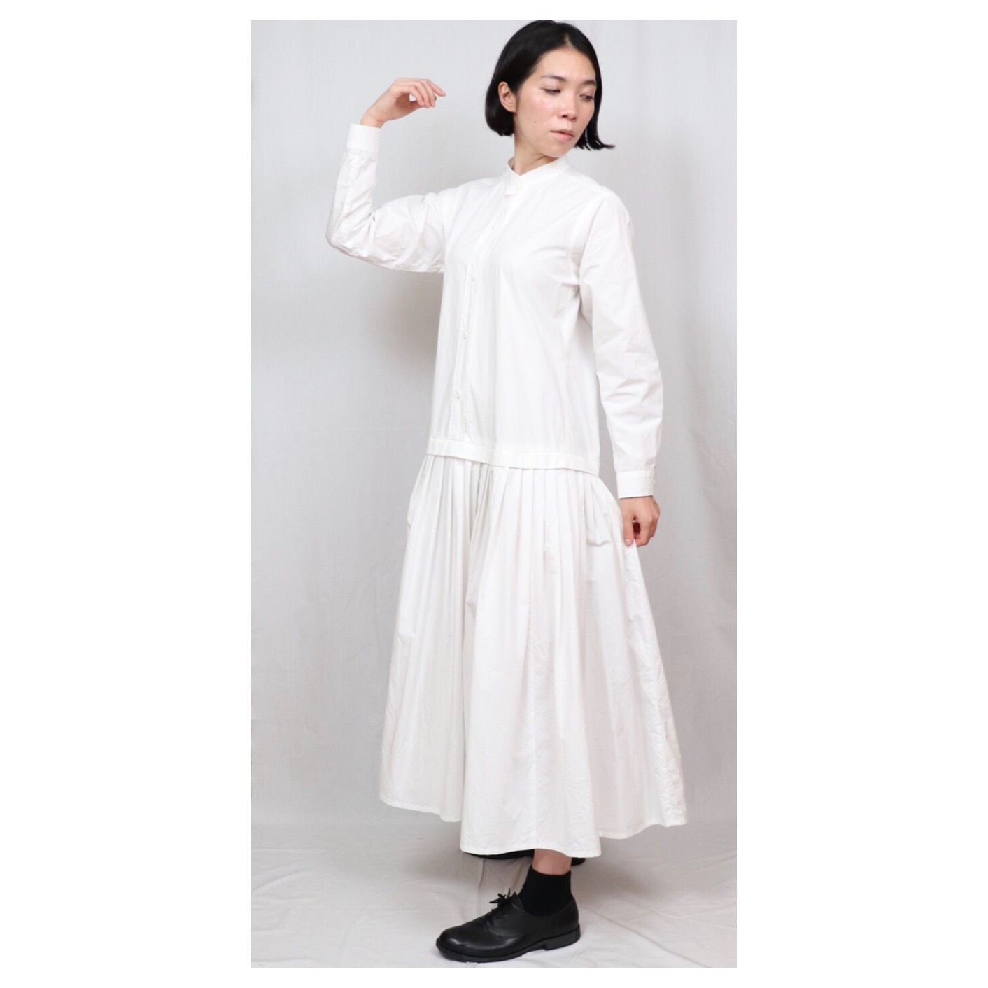 シャツ&タックワンピース　長袖 ブロード