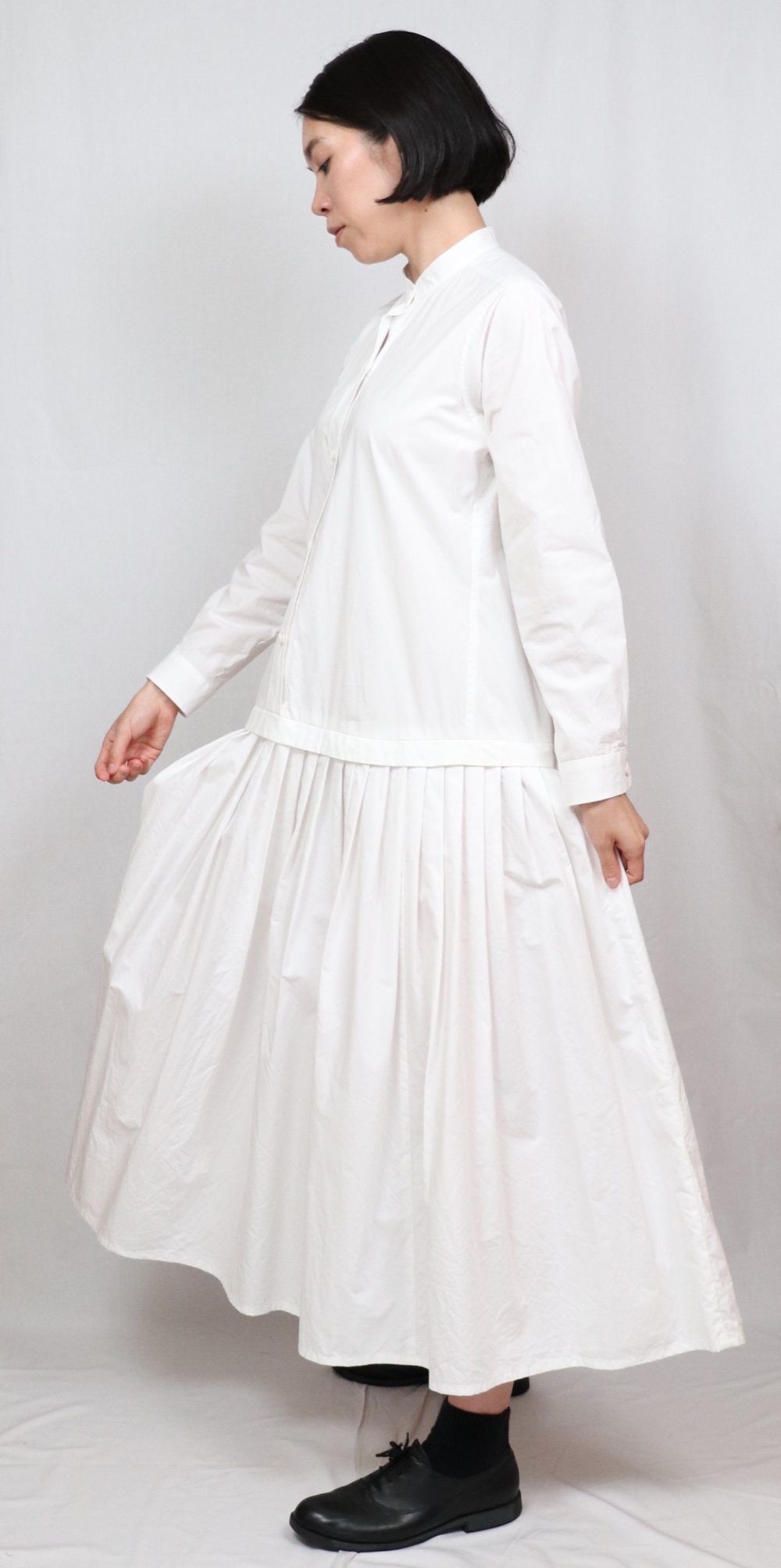 シャツ&タックワンピース　長袖 ブロード