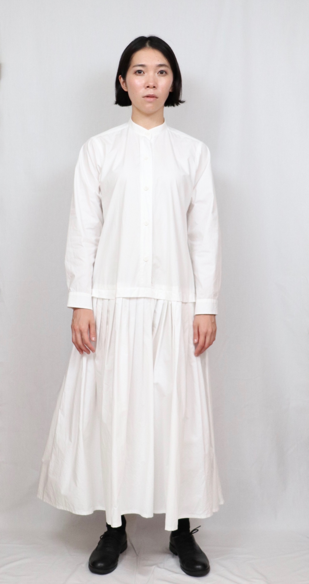 シャツ&タックワンピース　長袖 ブロード