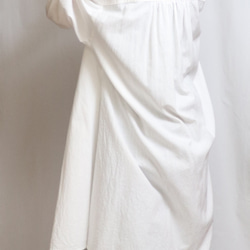羽織　シャツ　白　コットンリネン 3枚目の画像
