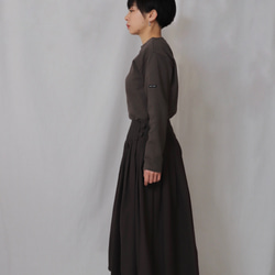 ヨークスカート　こげ茶　4サイズ　 4枚目の画像