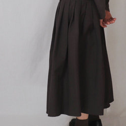ヨークスカート　こげ茶　4サイズ　 7枚目の画像