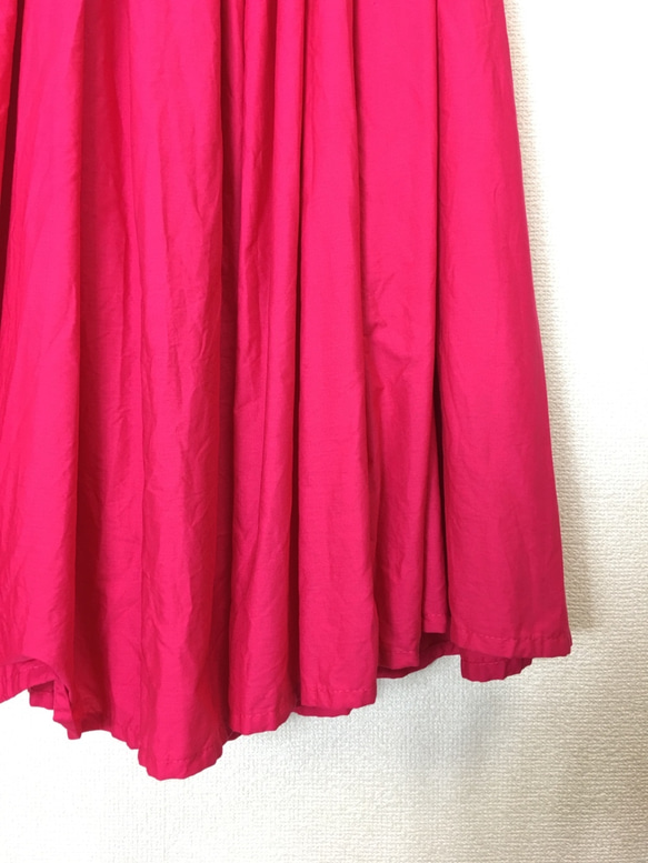 momoko❁︎様専用　タックギャザースカート　ピンク　 9枚目の画像