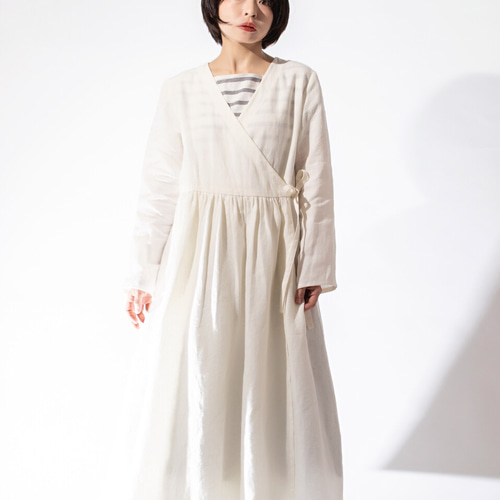 締切間近　ARTS & SCIENCEリネンカシュクールワンピース 締切間近 ARTS & SCIENCEリネンカシュクールワンピース 締切間近