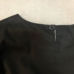 コーマローンのギャザーワンピース　半袖　黒　S,Mサイズ 7枚目の画像