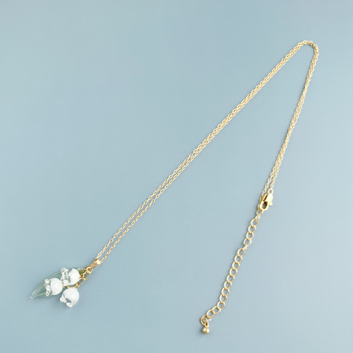 LALIQUE クリスタル 鈴蘭ネックレス ラリック LALIQUE ミュゲ すずらん ネックレス ペンダント