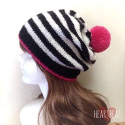 Border Beanie（ニット帽） 1枚目の画像