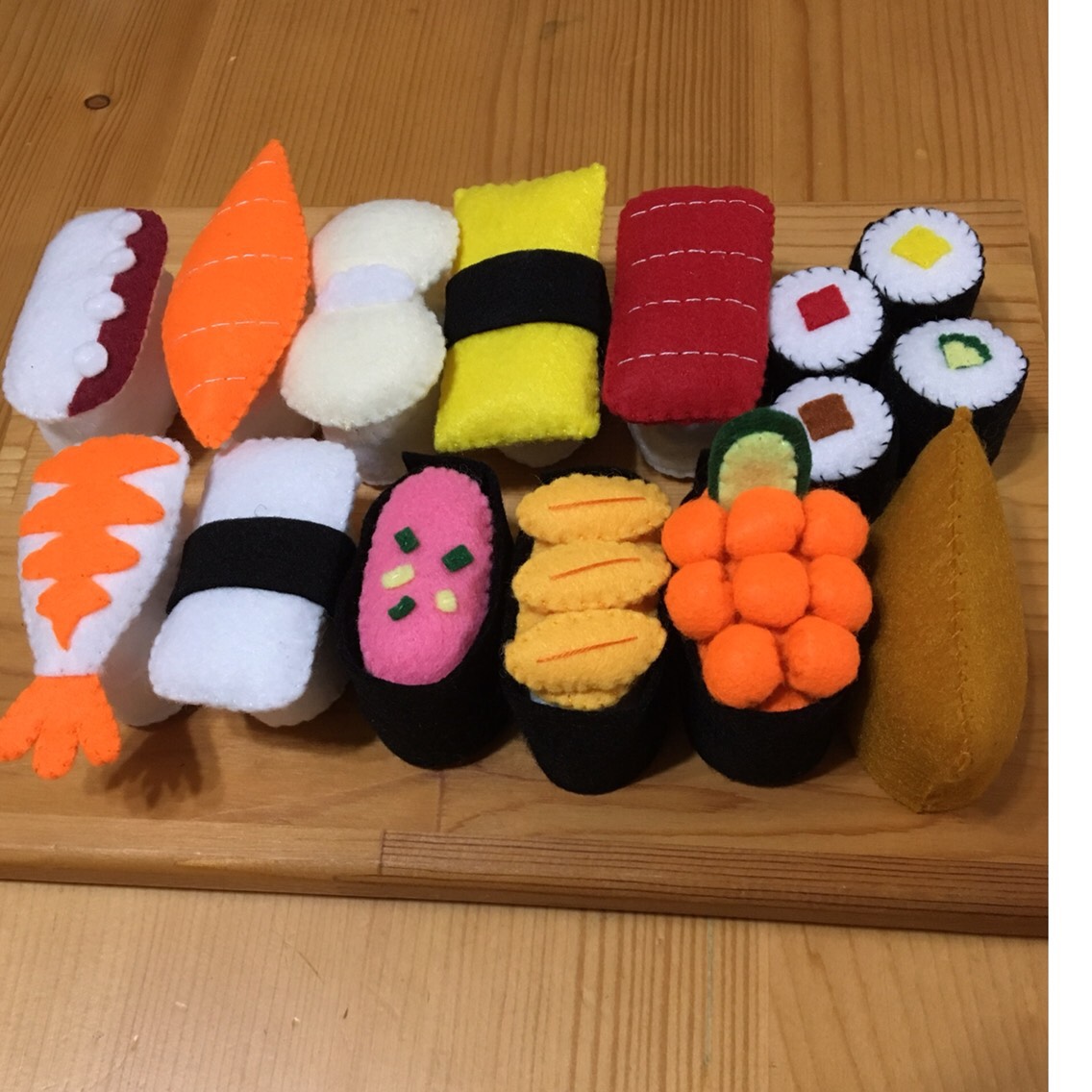 受注製作♡送料無料】フェルト おままごと お寿司セット おもちゃ