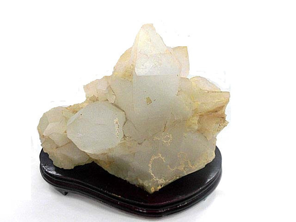 天然石 マダガスカル産 水晶クラスター 台座付 200720590