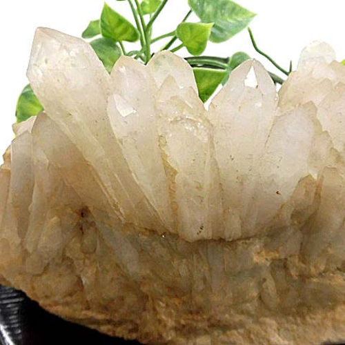 天然石 マダガスカル産 水晶クラスター 台座付 200720592