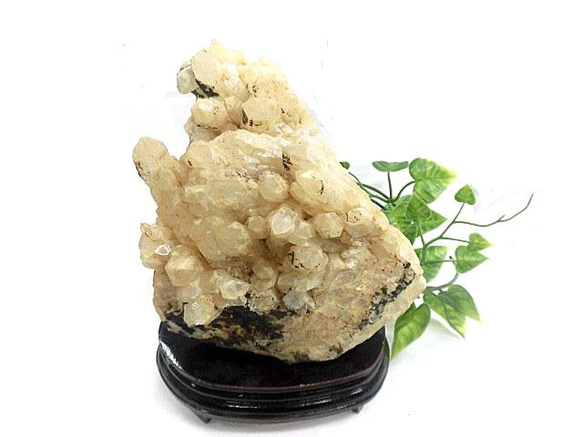 天然石 マダガスカル産 水晶クラスター 台座付 200720591