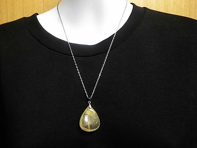 天然石 金針ルチルクォーツ ネックレス(ペンダント)　　200720741