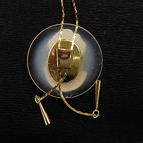 カメオ(24ct) ループタイ(ロングネックレス)　　200720168 天然石 カメオ(4ct) ループタイ(ロングネックレス) 200720162