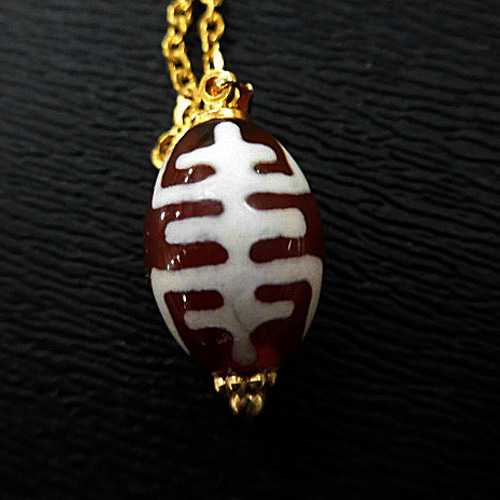 天然石 双寿天珠ネックレス(ペンダント) 211221302 ネックレス