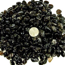 天然石 黒水晶浄化用さざれ石 穴なし100ｇ 2枚目の画像