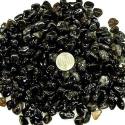 天然石 黒水晶浄化用さざれ石 穴なし200ｇ 2枚目の画像