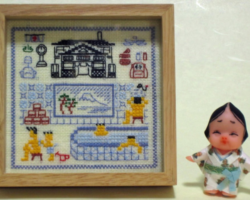 ゆか クロスステッチ完成品 クロスステッチ完成品 シンデレラ - メルカリ