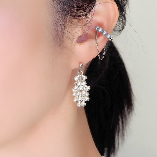 つぶつぶシルバーピアス/イヤリング P868 サージカルステンレス