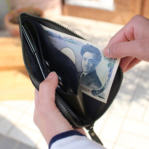 薄型長財布【5色】[お札を折らずにピッタリ収納・通帳も入る 薄型長財布【5色】[お札を折らずにピッタリ収納・通帳も入る