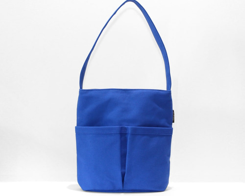 春夏限定】8号帆布ワンショルダーバッグ 整理しやすい6ポケット