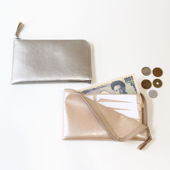 超輕量！迷你錢包和薄錢包金屬櫻花國內免費送貨（定做） 第6張的照片