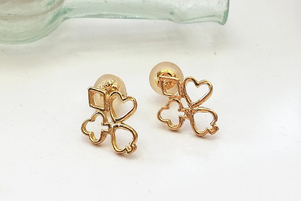 K18YG suit tree ピアス