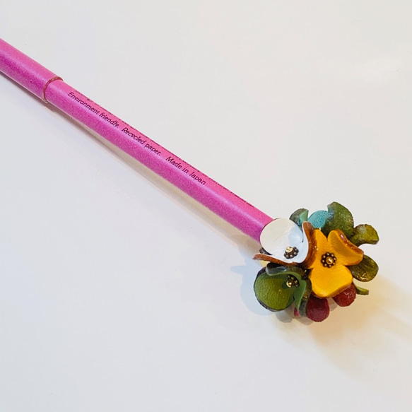 【オンラインショップ限定価格】お花ボールペンNo.554(花色パステルカラー） 2枚目の画像
