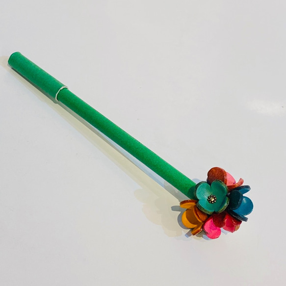 【オンラインショップ限定価格】No.225お花ボールペン（花色マルチカラー） 2枚目の画像