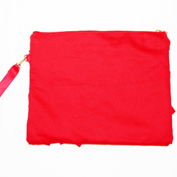 Ribbon clutch bag (RED) 2枚目の画像
