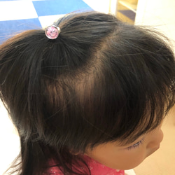 ♡スマイル♡レジンヘアゴム 2個セット 全6カラー 5枚目の画像