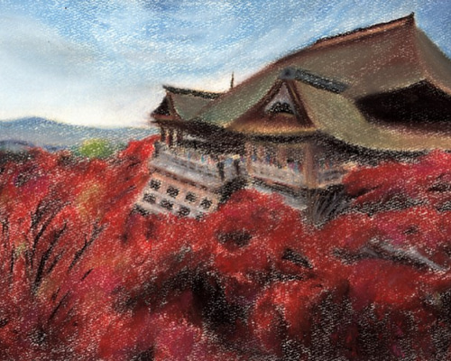 油絵作品(京都東福寺の紅葉) 油絵作品(京都東福寺の紅葉) 油絵作品