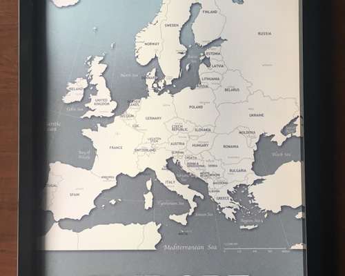 EUROPE ヨーロッパ 希少品 ポスター ヨーロッパ地図 ポスター 大型 英語版 Hotdogger