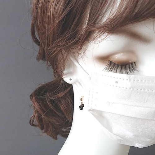 天然石のチャーム オニキス【Onyx】 マスクアクセサリー Quatre 通販