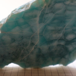 ラリマー　109g　93㎜×57㎜　原石　ハンドメイド　研磨　インテリア　お守り　ヒーリング　浄化　ディスプレイ 8枚目の画像