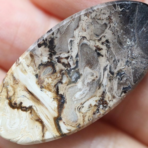 パームルートアゲート 40mm アゲート ルース ハンドメイド マクラメ №1