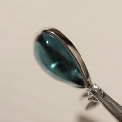 インディゴライト　ブルートルマリン　希少　10月誕生石　宝石質　小粒　ペンダントトップ　シンプル 9枚目の画像
