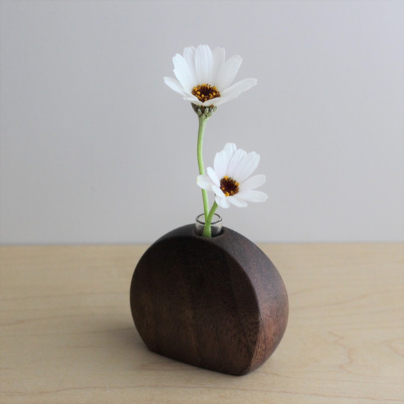 木の一輪挿し まる 一輪挿し・花瓶・花器 wood work toto 通販