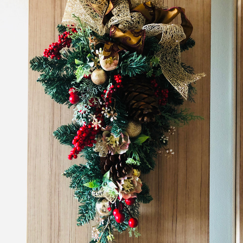 Amazon.co.jp: Lifedesign かわいい！ クリスマス リース 選べる