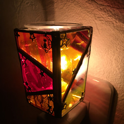 ステンドグラスアロマランプ灯カラー 2枚目の画像