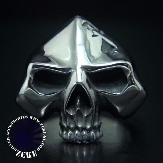 スペードヘッドスカルリング　（髑髏　キューピー）