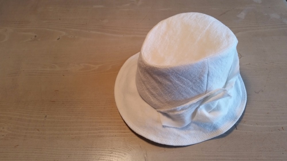 ウォッシュ・リネンのハット「boro」(ホワイト)［再販］