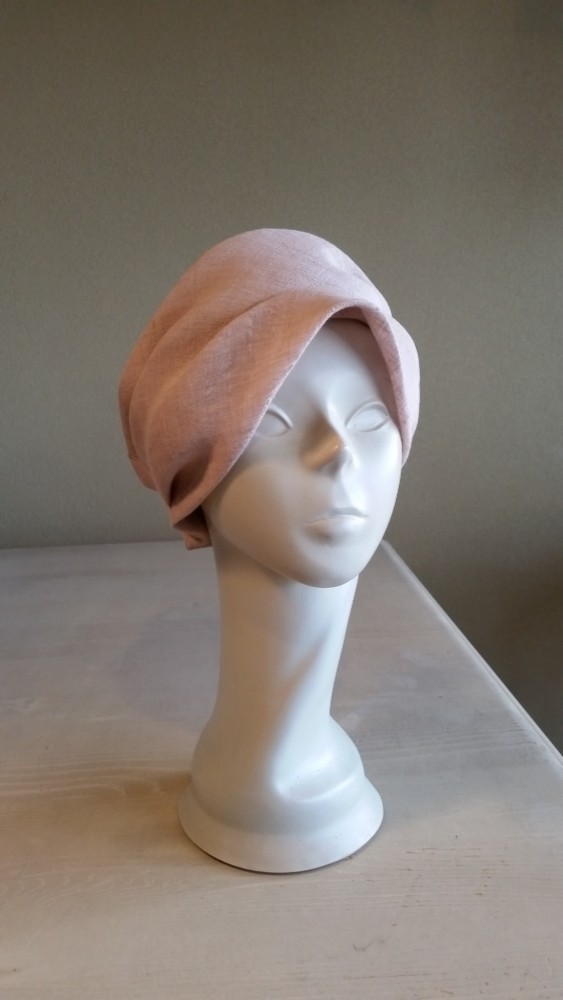 リネンのヘアバンド(桜色)