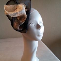 ホースヘアとシナマイのヘッドドレス「cœur」 1枚目の画像