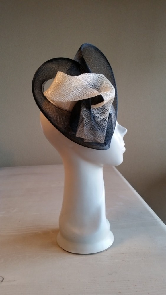 ホースヘアとシナマイのヘッドドレス「cœur」 2枚目の画像