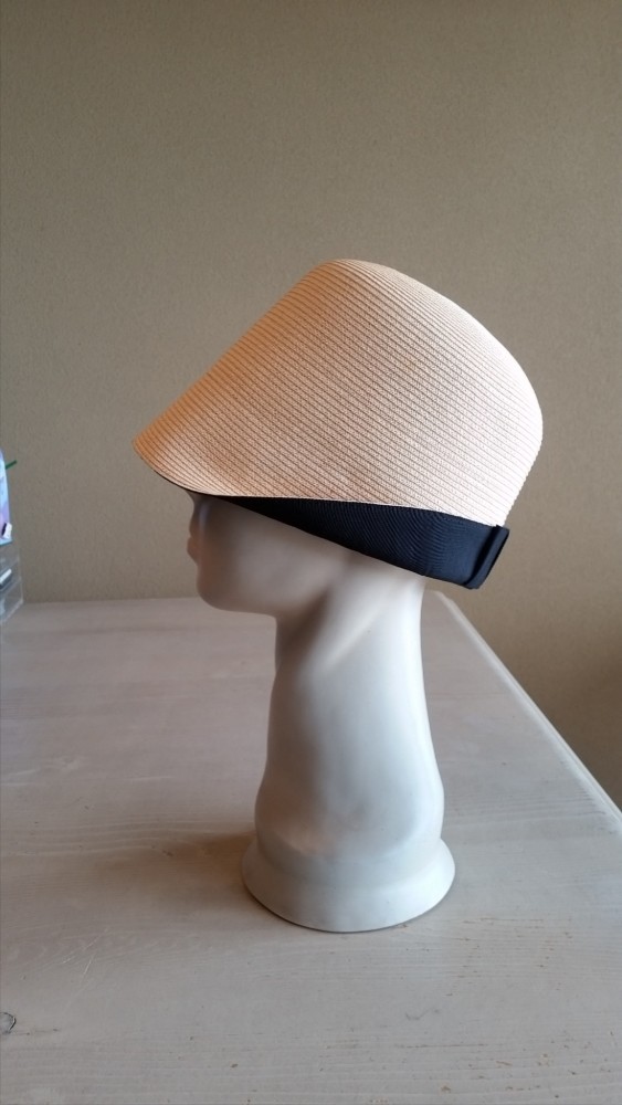 ペーパー･ブレードのクロッシェ(グログラン・ブリム)