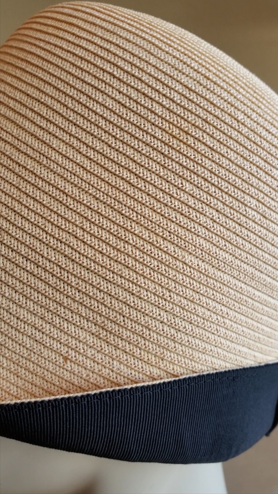 ペーパー･ブレードのクロッシェ(グログラン・ブリム)