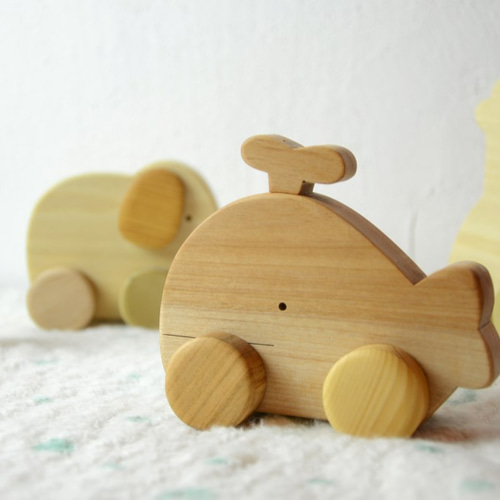 美品】トイホフくるまセット おもちゃと言えば木のクルマ