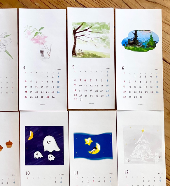 2023年　壁掛けカレンダーC（送料無料） 3枚目の画像